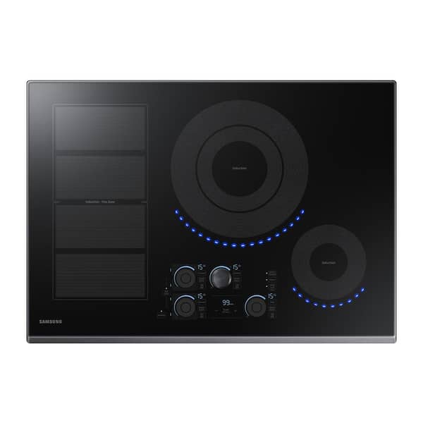 Samsung 30 in. Induction Cooktop with Fingerprint Resistant Black Stainless Trim with 5 Elements and Flex Zone Element