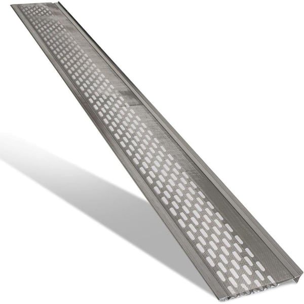 DIY 5 in. Leaf Protection-48 ft. Stainless Mesh Mill Finish Aluminum Gutter Cover, Contractor Grade