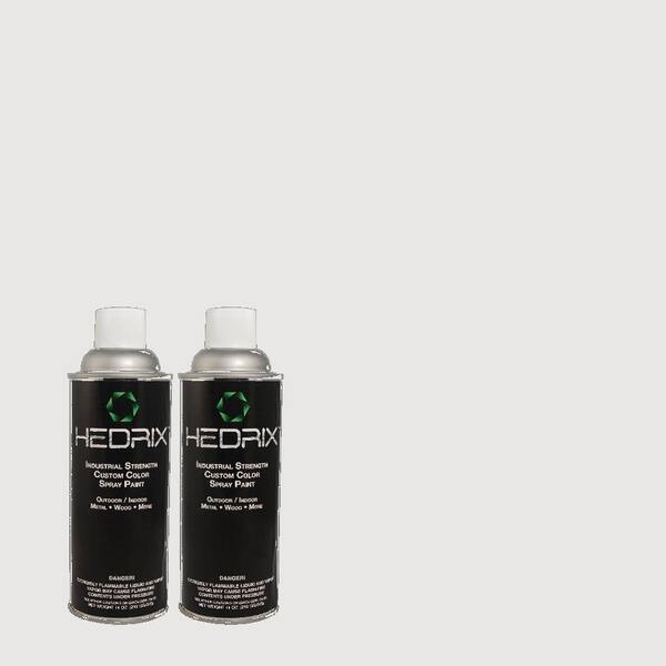 Hedrix 11 oz. Match of MQ3-31 Dutch White Semi-Gloss Custom Spray Paint (8-Pack)