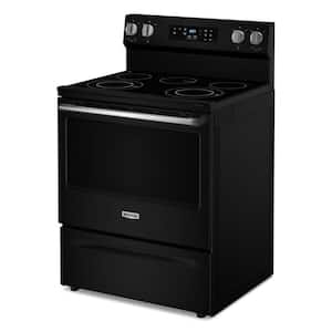 30 in. 5 Element Freestanding Electric Range in Black with Precision Cooking System