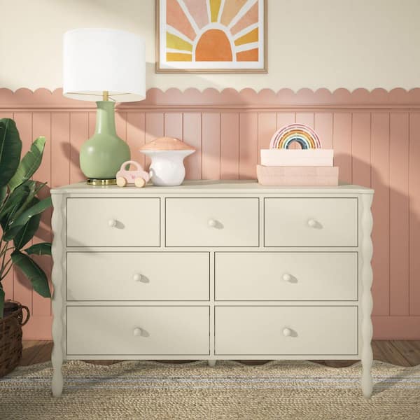 Max & Lily Jenny Lind Linen White 7 Drawer 18.5 in. W Dresser  3900166000-115 - The Home Depot