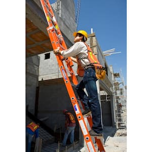 16 ft. Fiberglass Extension Ladder (15 ft. Reach Height) with 300 lb. Load Capacity Type IA Duty Rating