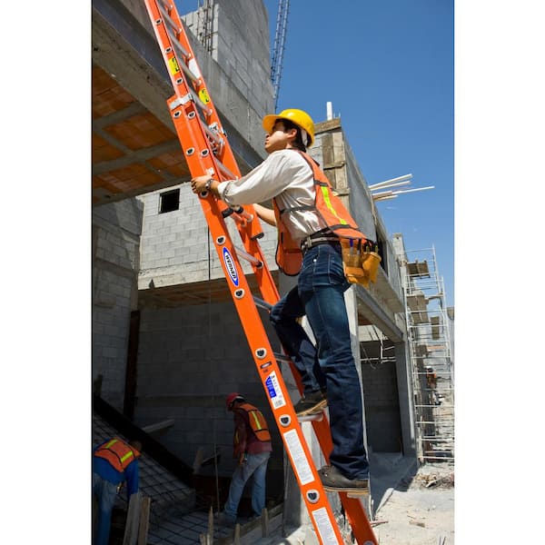 16 ft. Fiberglass Extension Ladder (15 ft. Reach Height) with 300 lb. Load Capacity Type IA Duty Rating