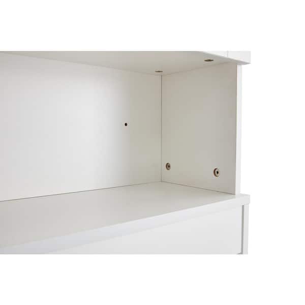 YIGANG Waterproof Bathroom Cabinets White,Bathroom Storage Shelf Organizer  Cupboard for Bathroom,Kitchen,Hallway and Bedroom
