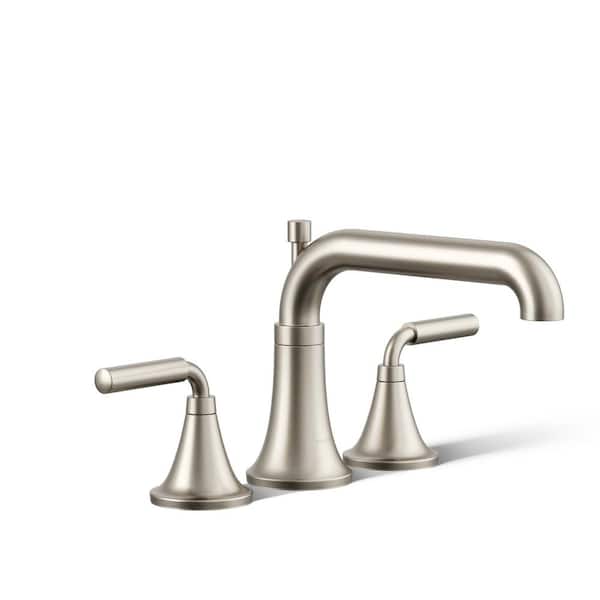KOHLER Tone 2-Handle Tub Faucet Trim Kit with Diverter Spout in Vibrant Brushed Nickel