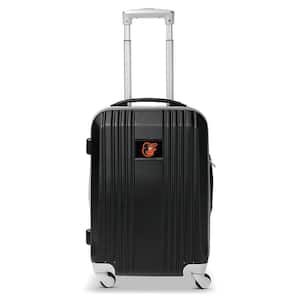 MLB Baltimore Orioles 21 in. Black Hardcase 2-Tone Luggage Carry-On Spinner Suitcase