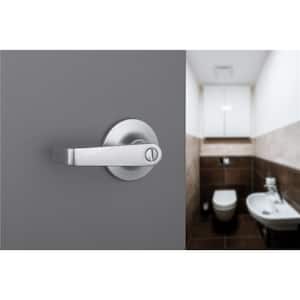 Universal Hardware Light Duty Commercial Privacy (bed/bath) Lever, ADA, UL 3-Hr Fire, ANSI Grade 2, Satin Chrome Finish
