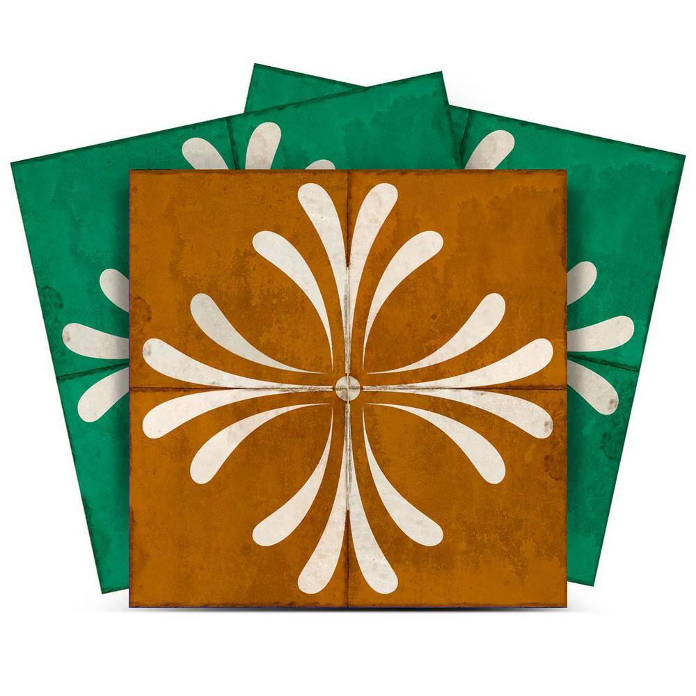 Green, Gold and Brown R305 5 in. x 5 in. Vinyl Peel and Stick Tiles 24-Pack price history on PriceWatchPro