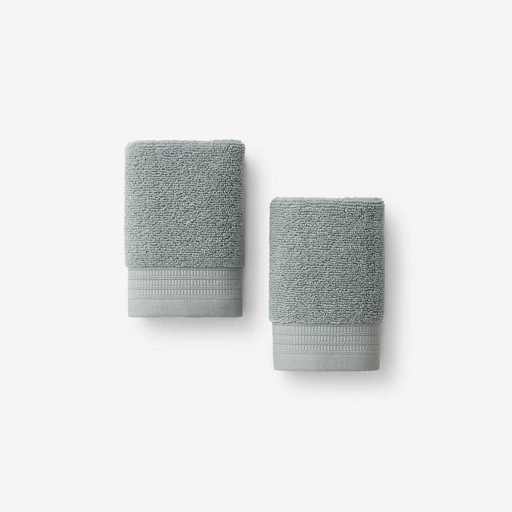 Company Cotton Plush Spa Solid Seaspray Cotton Wash Cloth (Set of 2) price history on PriceWatchPro