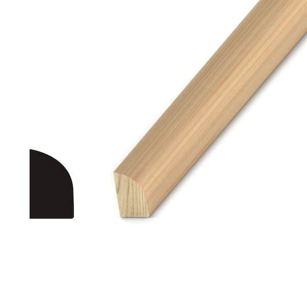 Kelleher 1/2 in. x 3/4 in. Pine Baseshoe Moulding