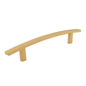 Padova Collection 5 1/16 in. (128 mm) Aurum Brushed Gold Transitional Rectangular Cabinet Bar Pull