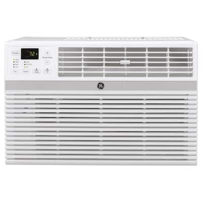 18,000/17,600 BTU 230/208-Volt Smart Window Air Conditioner with Remote in White