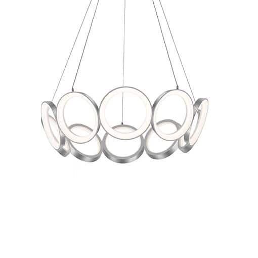 Oros Antique Brass 10-Light Dimmable LED Chandelier