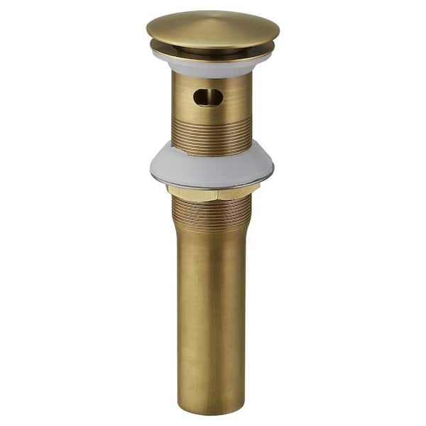 BWE Bathroom Sink Pop-Up Drain with Overflow in Antique
