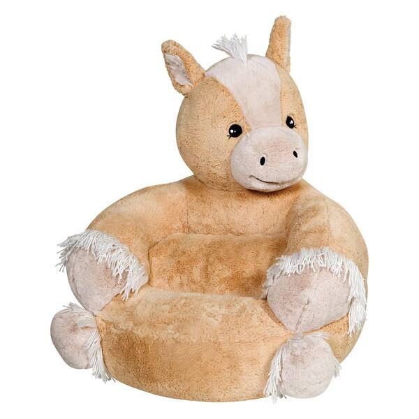 Trend Lab Brown, Tan Children's Plush Pony Character Chair