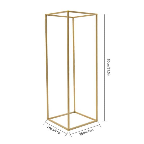 3 Different Size Wedding Flower Stands Gold Metal Column Stand Round Flower  Display Stand