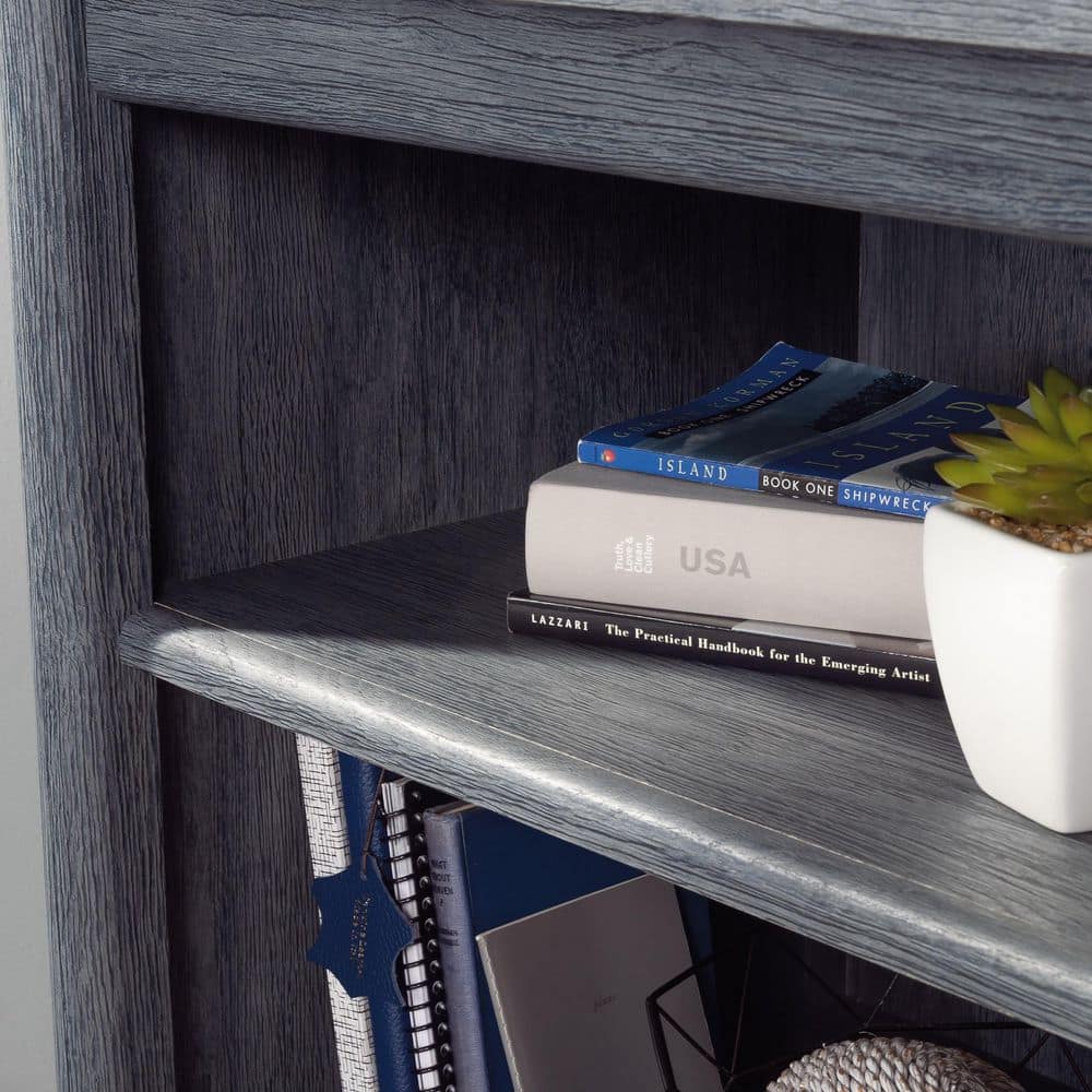Denim Oak Adjustable Cubby Storage Bookshelf