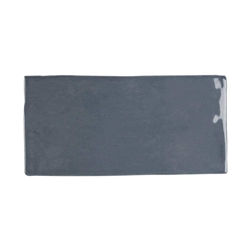 Deep Blue Glossy Ceramic Subway Wall Tile 3" x 6"