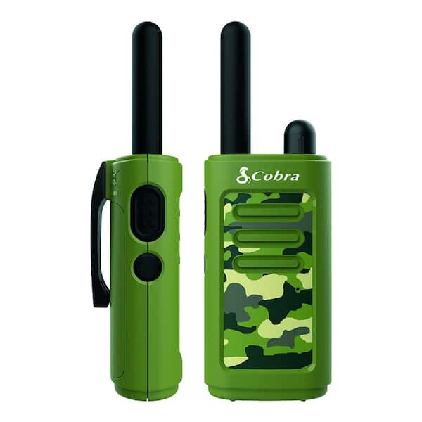 Cobra HE150 G Kid's 16- Mile Range 2-Way Radios, Green (2-Pack )