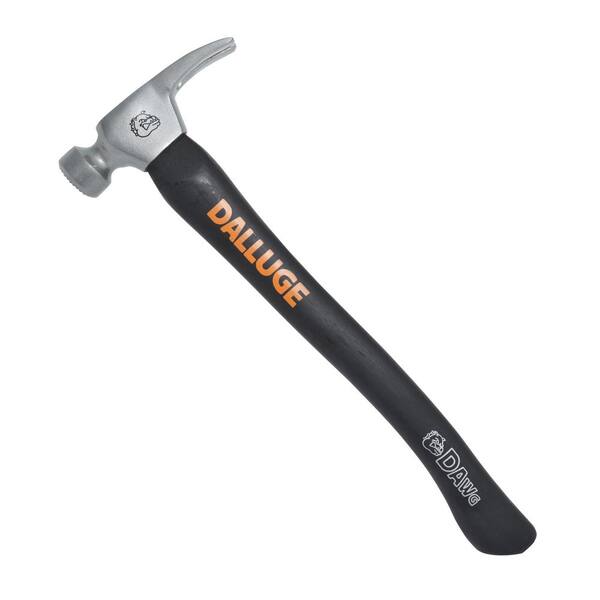 Dalluge 21 oz. Steel Milled Face Framing Hammer with 18 in. Curved ...