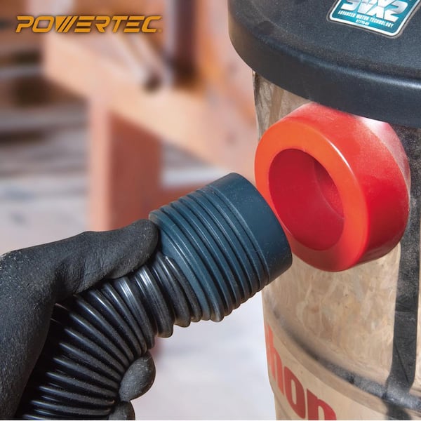 10 ft. Dust Collection Hose Kit-5 Fittings & a Tapered Reducer for Woodworking Power Tools Home and Wet/Dry Shop Vacuums