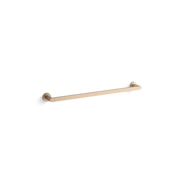 KOHLER Composed 24 in. Towel Bar in Vibrant Brushed Bronze