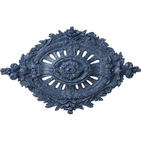 35-7/8 in. W x 22-1/2 in. H x 4-3/8 in. Antonio Urethane Ceiling Medallion, Americana Crackle