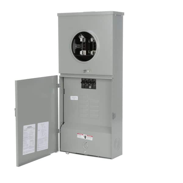 400 amp 8-Space 16-Circuit Overhead/Underground Fed Ringless Type Meter Combo Load Center