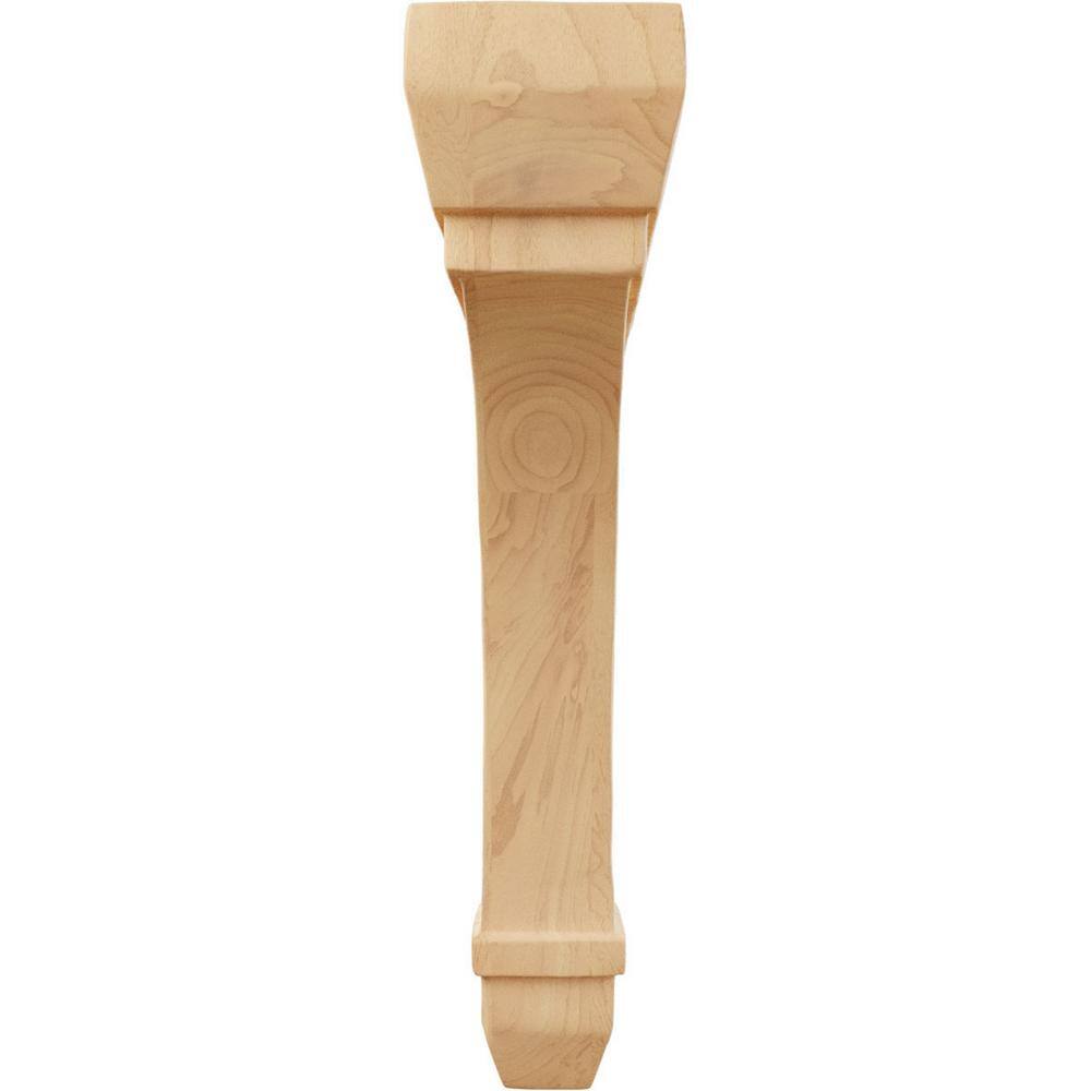 Red Oak 10" Hand-Carved Wood Corbel Bracket