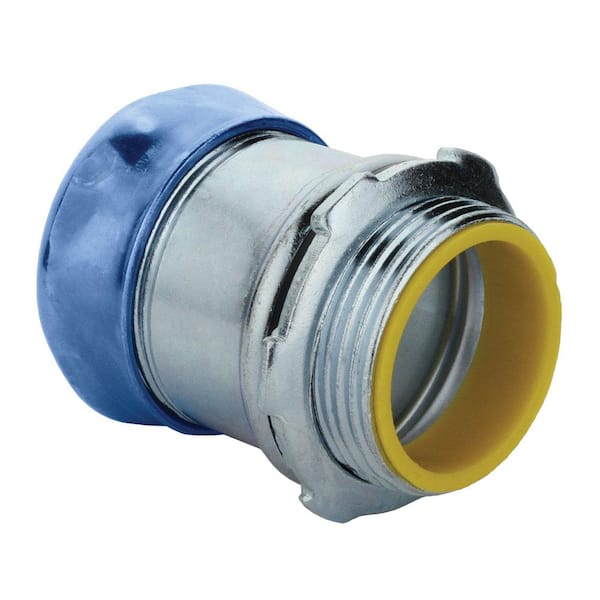 Commercial Electric 1-1/4 in. Electrical Metallic Tubing (EMT) Raintight Compression Connector with Insulated Throat