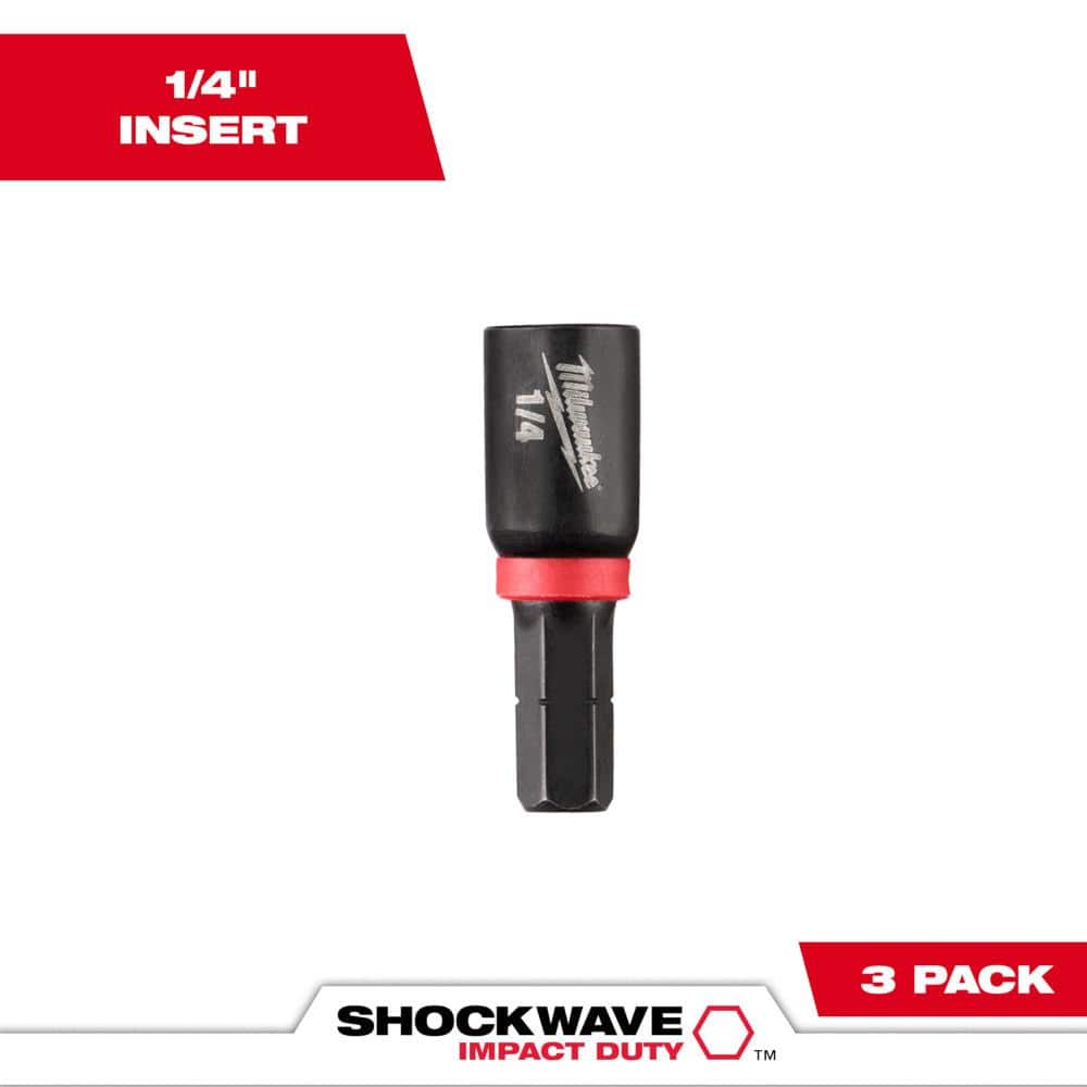 SHOCKWAVE Impact Duty 1/4 in. Alloy Steel Magnetic Insert Nut Driver (3-Pack) price history on PriceWatchPro