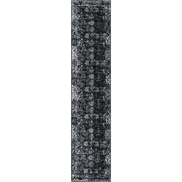 Sofia Casino Black 2 ft. 7 in. x 12 ft. Area Rug
