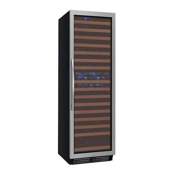 Allavino FlexCount Classic II Tru-Vino Dual Zone 172-Bottle Stainless Steel Right Hinge Wine Refrigerator