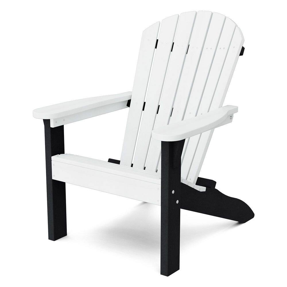Heritage White and Black HDPE Plastic Outdoor Sunset Adirondack Chair price history on PriceWatchPro