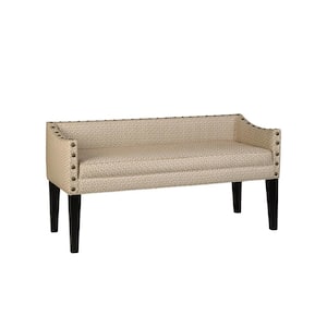 Whitney Upholstered Bench in Rip Rap Lemongrass