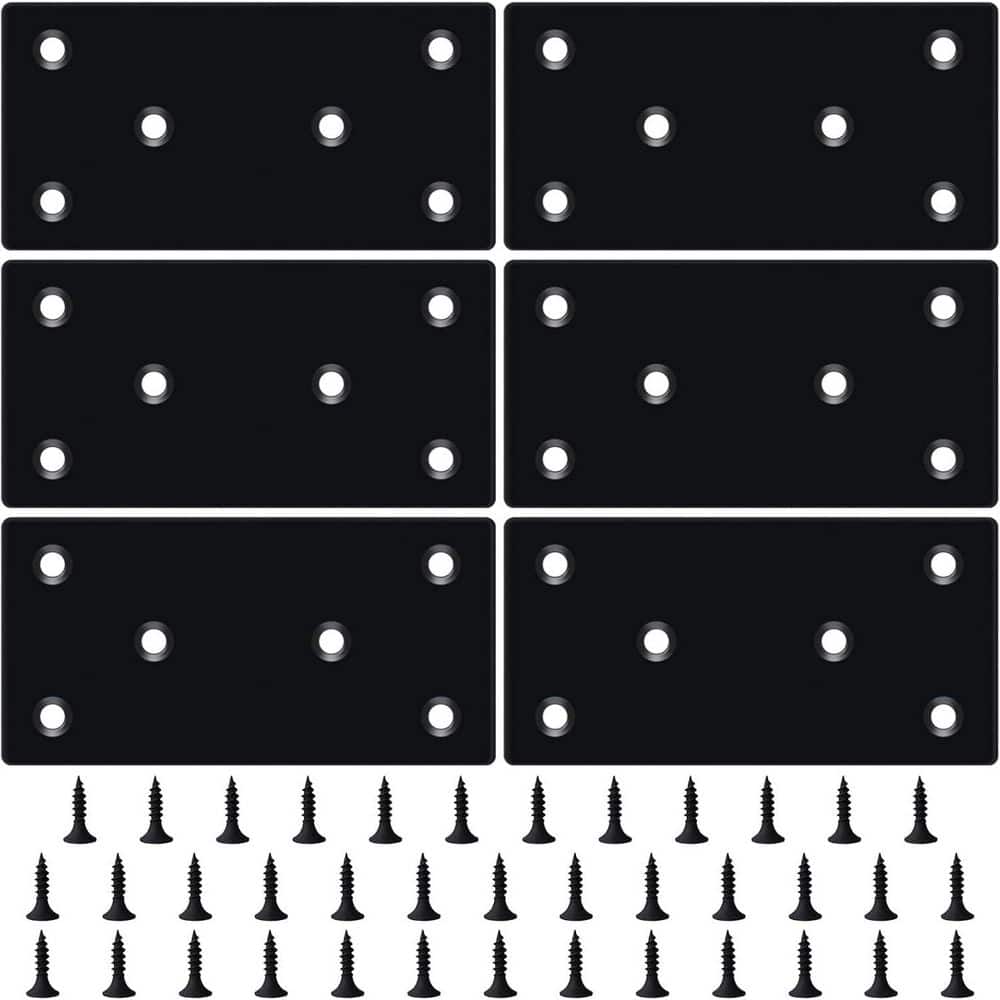 3.11 x 1.57 Inch 0.07-Guage Stainless Steel Flat Mending Plate with Holes for Wood Fixing 6-Pack with 36 Screws price history on PriceWatchPro