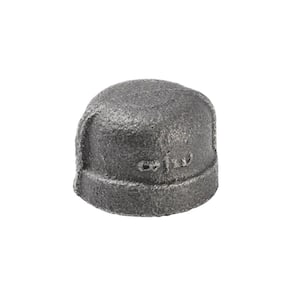 3/8 in. Black Malleable Iron FIP Cap Fitting