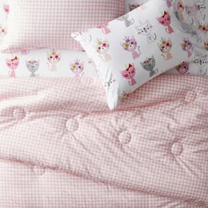 Gingham Petal Organic Cotton Percale Comforter