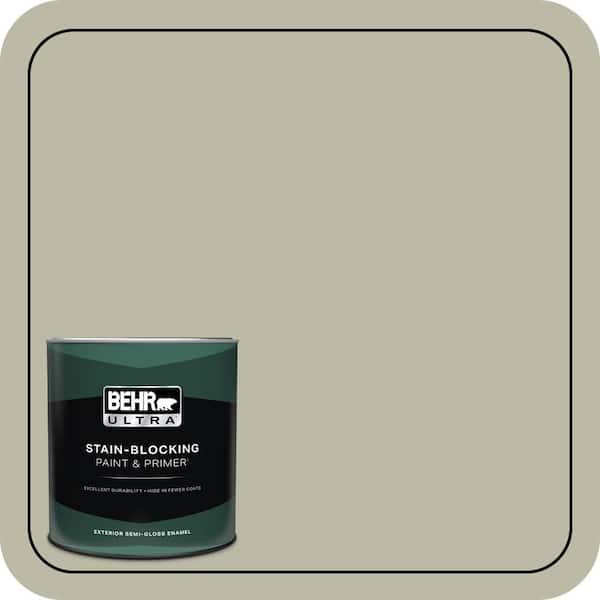 BEHR ULTRA 1 qt. #400F-4 Restful Semi-Gloss Enamel Exterior Paint & Primer