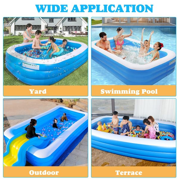 16864円 注目ショップ Ocean Inflatable Swimming Pool Kiddie Full Sized Kid Adults Outdoor Garden Backyard