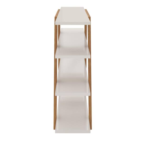 off white ladder bookcase