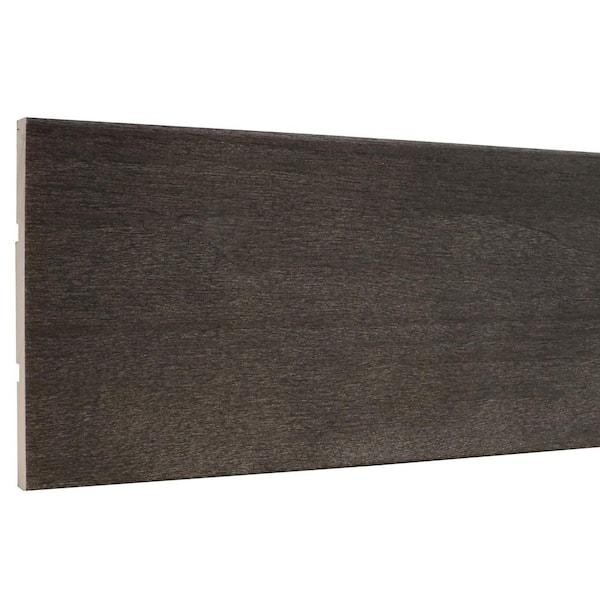 . 438 in. D x 3.5 in. W x 48 in. L Black Stained Poplar Wood Casing