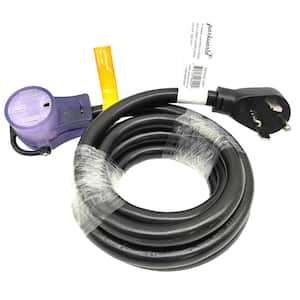 10 ft. 10/4 4-Wire RV/Electric Vehicle 30 Amp 4-Prong Dryer NEMA 14-30P to 50 Amp 14-50R Receptacle Adapter Cord