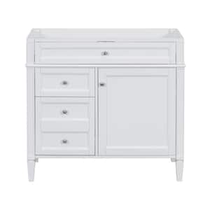 35 in. W x 17.87 in. D x 33 in. H Freestanding Bath Vanity Cabinet without Top in White