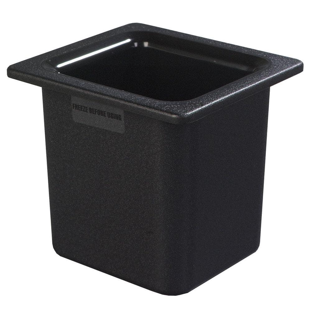 Carlisle Coldmaster 6 in. Deep High Capacity Standard Sixth Size Food Pan in Black