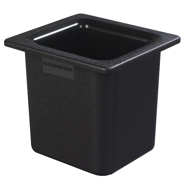 Carlisle Coldmaster 6 in. Deep High Capacity Standard Sixth Size Food Pan in Black