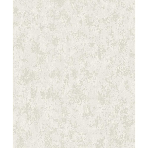A-Street Prints Haliya White Metallic Plaster Non-Woven Paper