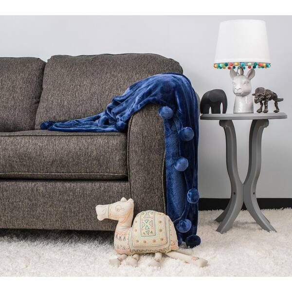 LALA + BASH Zadie Blue Throw Blanket