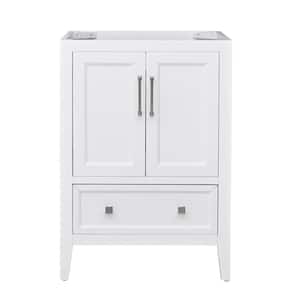 Everette 24 in. W x 21.5 in. D x 34 in. H Bath Vanity Cabinet without Top in White