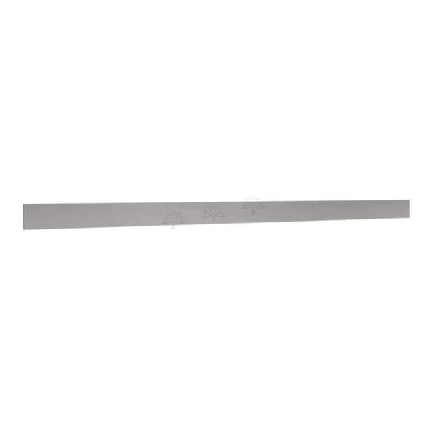 Slim Shaker 96 in. W x 0.25 in. D x 4.5 in. H in Gray Toe Kick